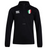 The Italy Club Shield 1/4 Zip Training Top by EMB Canterbury features the brand logo on the left chest and a Club Shield emblem on the right, both in black.