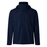 Canterbury Elite Storm Jacket with a hood in navy blue Vaposhield on a plain white background.