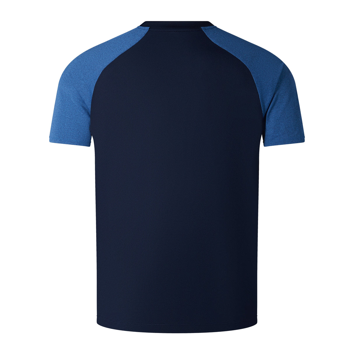 The back view of a blue Canterbury Elite Training Tee.