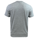 A heather gray short-sleeve Canterbury Radial CCC Logo T-Shirt, crafted from a premium cotton-heavy blend, shown from the back, offering classic style and comfort.