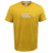 A Canterbury Radial CCC Logo T-Shirt in yellow, featuring a white radial CCC logo on the front.