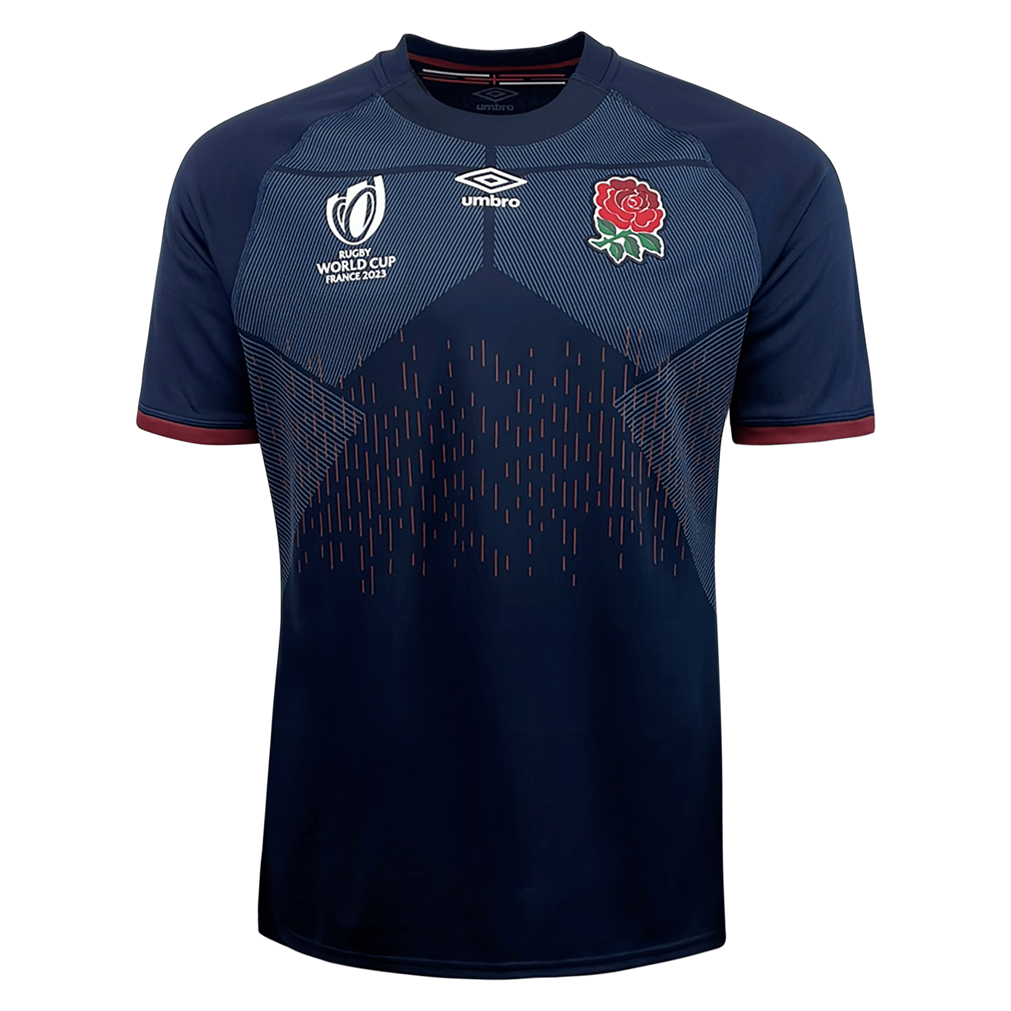 England's jersey for the 2023 World Cup, currently being worn by