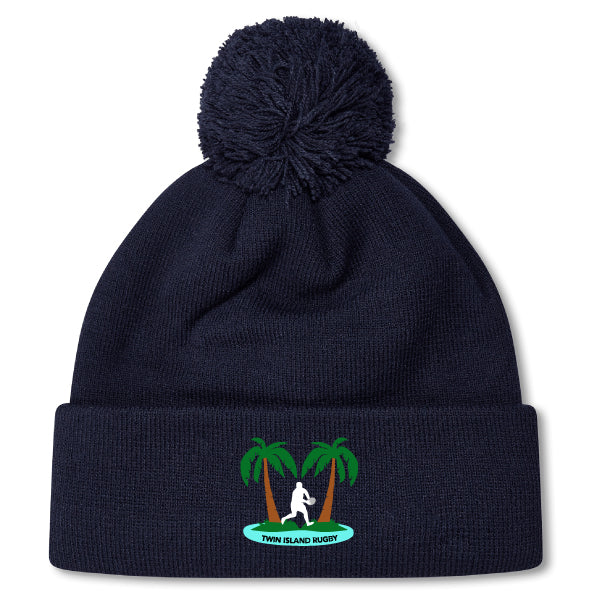 Twin Island Rugby Pom Pom Beanie by Canterbury