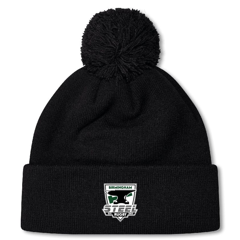 Birmingham Steel Rugby Pom Pom Beanie by Canterbury