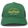 EMB Alpha Broder's South Africa RWC 23 Champions Retro Trucker Cap.