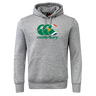 Gray Canterbury South Africa CCC Flag Club Hoodie by WRS Canterbury, showcasing a large front pocket and the iconic CCC logo on the chest.