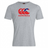 The Canterbury Samoa CCC Flag Club T-Shirt by WRS Canterbury is a gray tee made from a soft cotton blend, featuring a red Canterbury Kiwi Logo with a stylized CCC and stars above the word "canterbury.