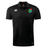 Black South Africa Shield Club Dry Polo shirt with a collar, featuring the South African flag on the right chest and the EMB Canterbury logo on the left.