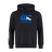 The Canterbury Scotland CCC Flag Club Hoodie by WRS Canterbury is crafted from premium sweatshirt fleece, featuring a blue and white "Canterbury" logo on the chest and a white design on the right sleeve.