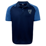 Scottsdale Rugby Elite Polo shirt by EMB Canterbury with a polo collar, featuring the canterbury logo on the right chest and a rugby team emblem on the left.