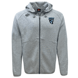 Scottsdale Rugby Tempo Vapodri Full-Zip Hoodie by EMB Canterbury with a rugby logo on the left chest, featuring a hood and kangaroo pockets.