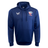 Check out the USA Rugby Scuba Pullover Hoodie by Castore: a stylish blue hoodie featuring white logos, a pouch pocket, and a drawstring hood. It's designed for ultimate comfort in everyday wear.