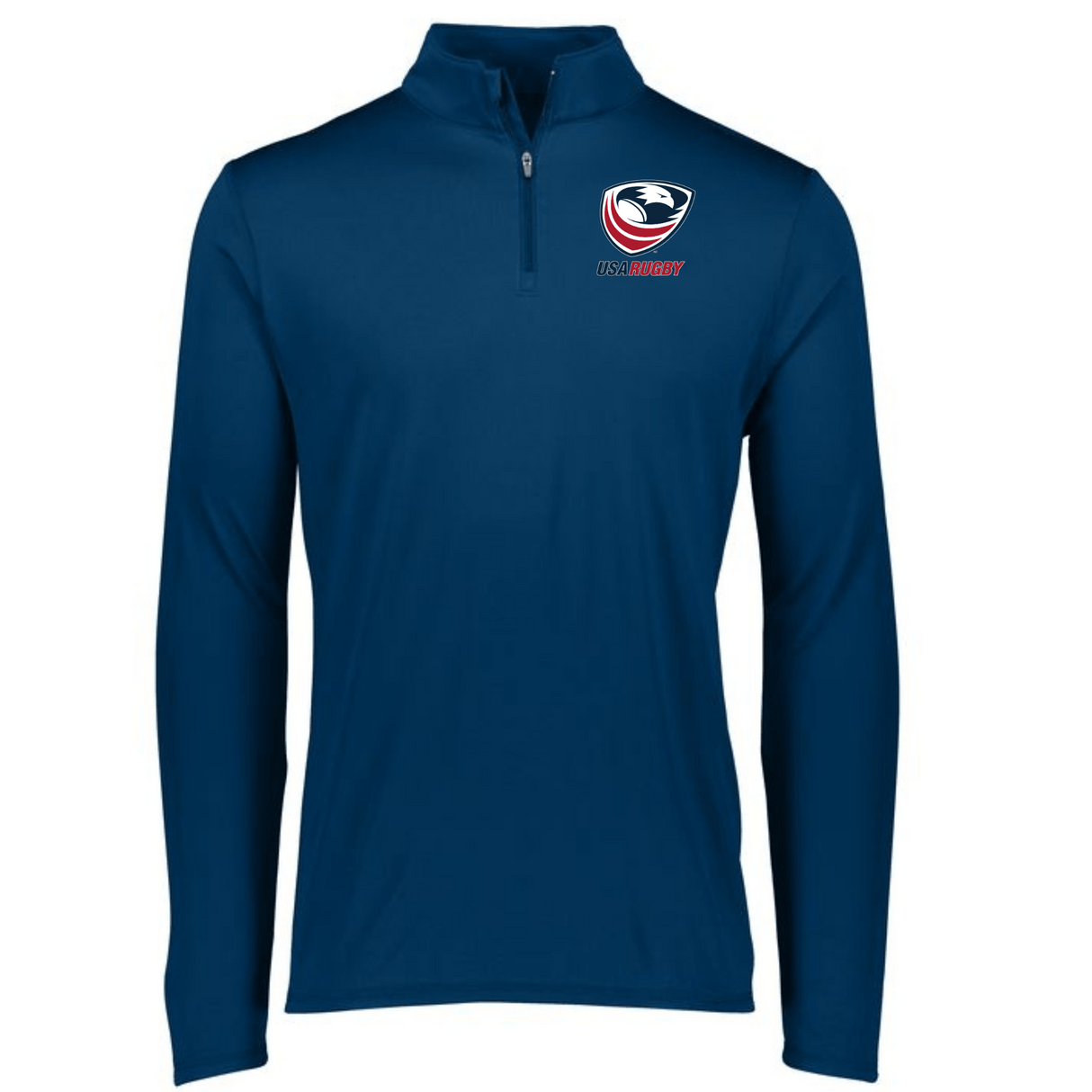 The men's EMB Augusta USA Rugby 1/4 Zip Pullover.