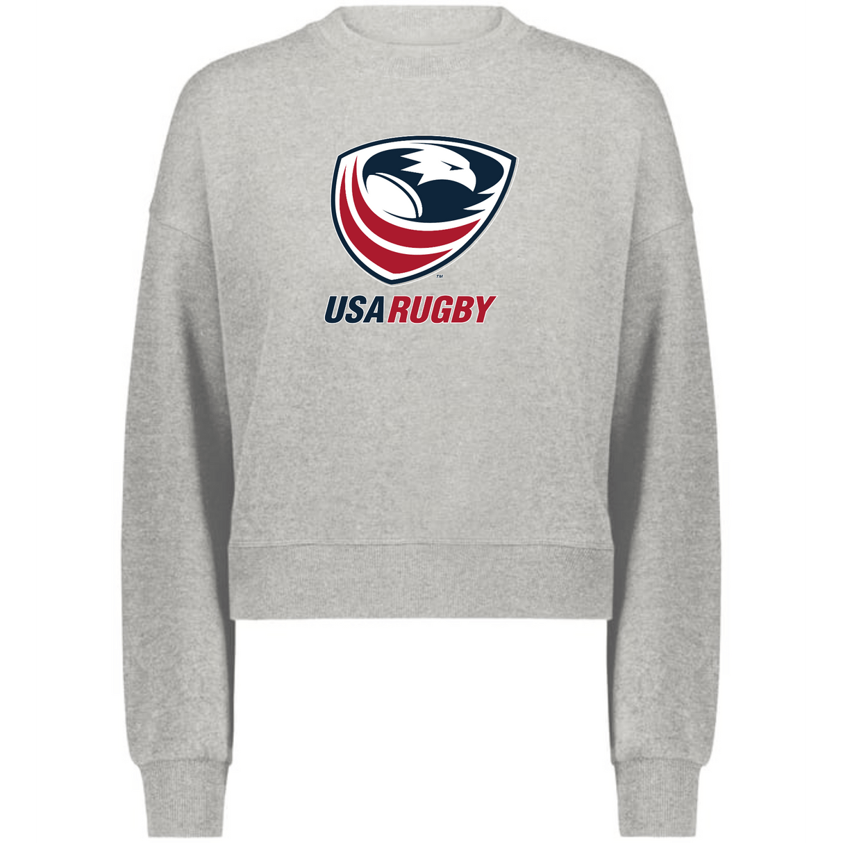 A WRS Augusta USA Rugby Women's Slouchy Crew Sweatshirt.