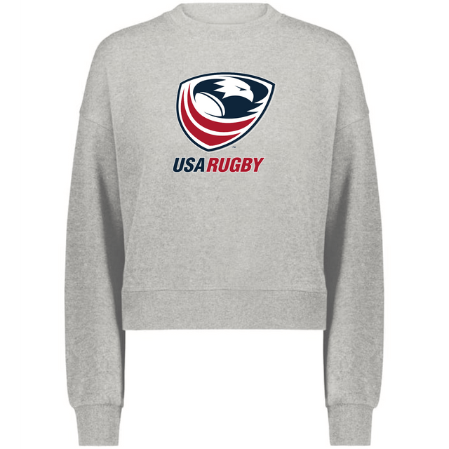 A WRS Augusta USA Rugby Women's Slouchy Crew Sweatshirt.