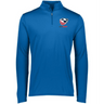 A men's blue USA Rugby 1/4 Zip Pullover with the EMB Augusta logo on the front.