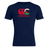 WRS Canterbury Wales CCC Flag Club T-Shirt in navy, with a red and white "Canterbury" Kiwi logo featuring a stylized dragon and mountains inside the "C" graphic, crafted from a comfy cotton blend.