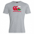 Gray cotton blend Canterbury Wales CCC Flag Club T-shirt featuring a red and white Kiwi logo with three overlapping C's and "canterbury" underneath, by WRS Canterbury.