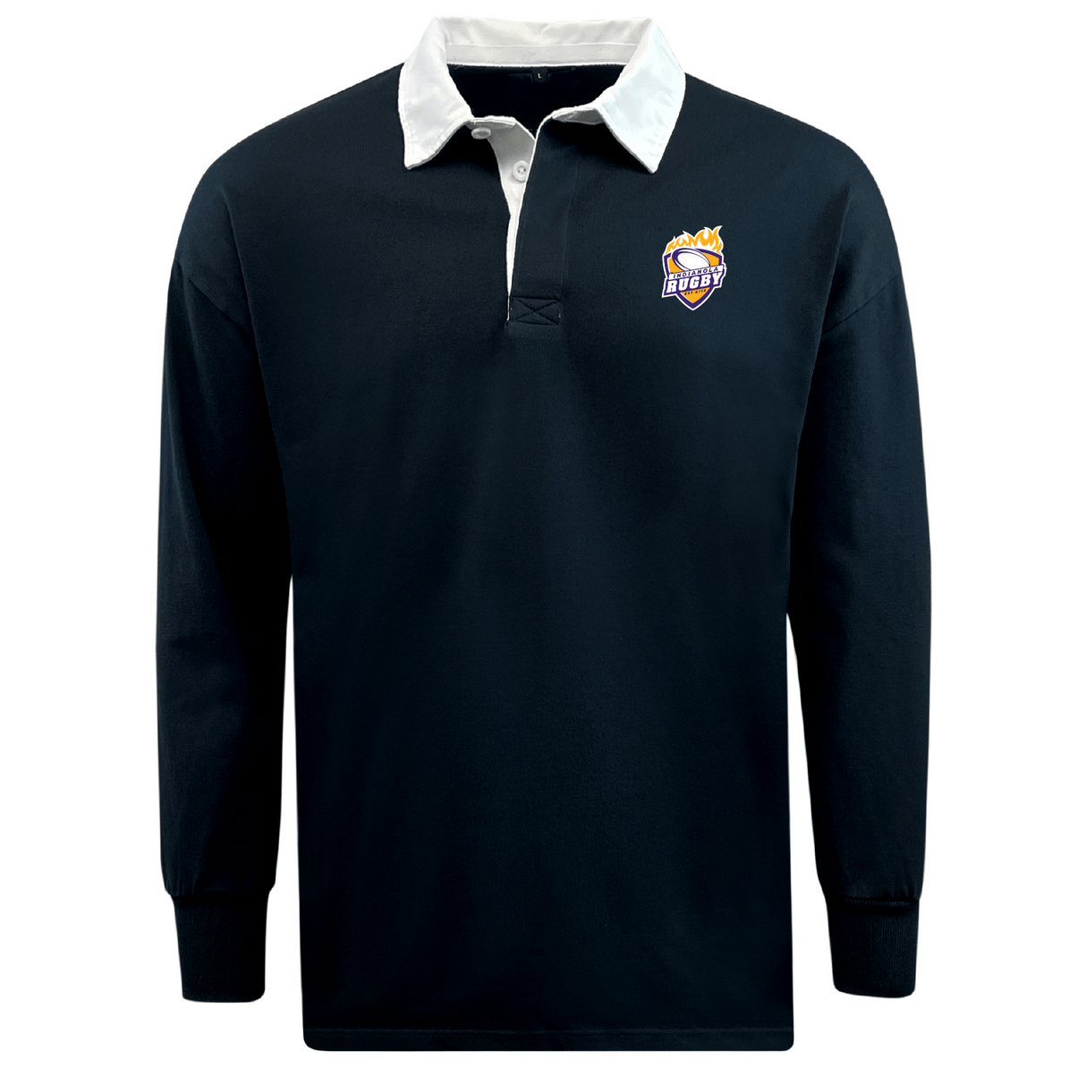 Indianola Rugby Classic Long Sleeve Solid Rugby Jersey