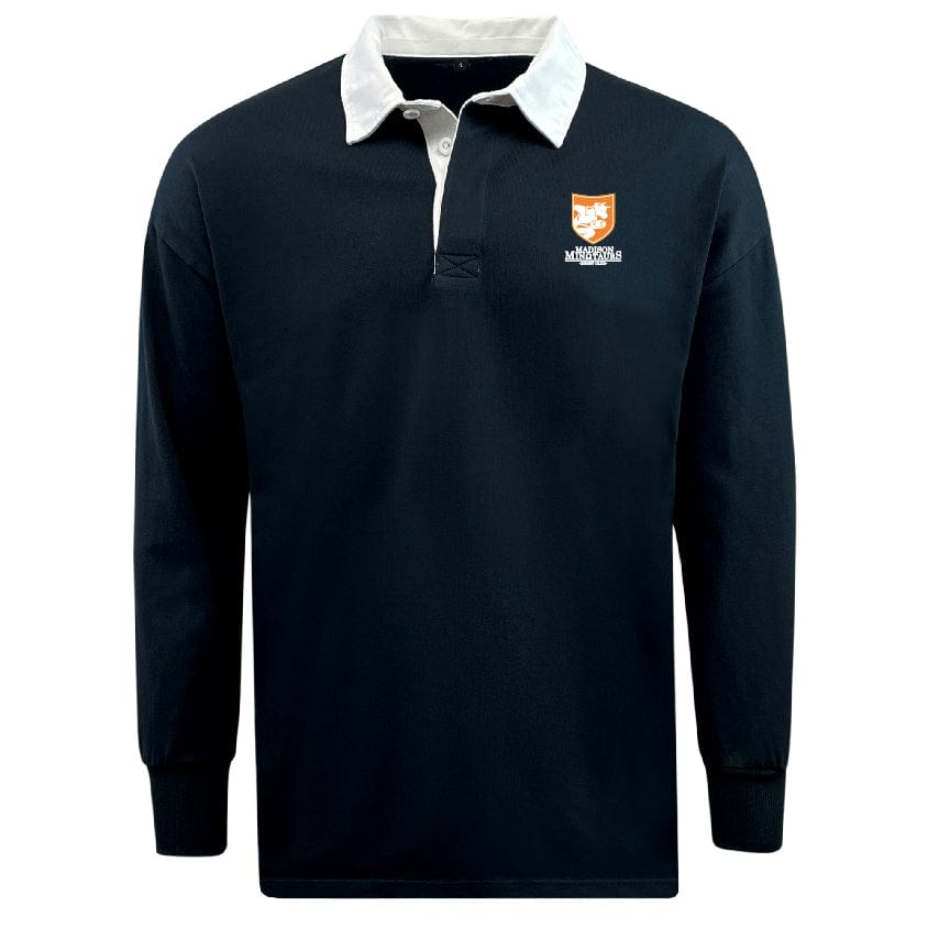 Madison Minotaurs Classic Long Sleeve Solid Rugby Jersey