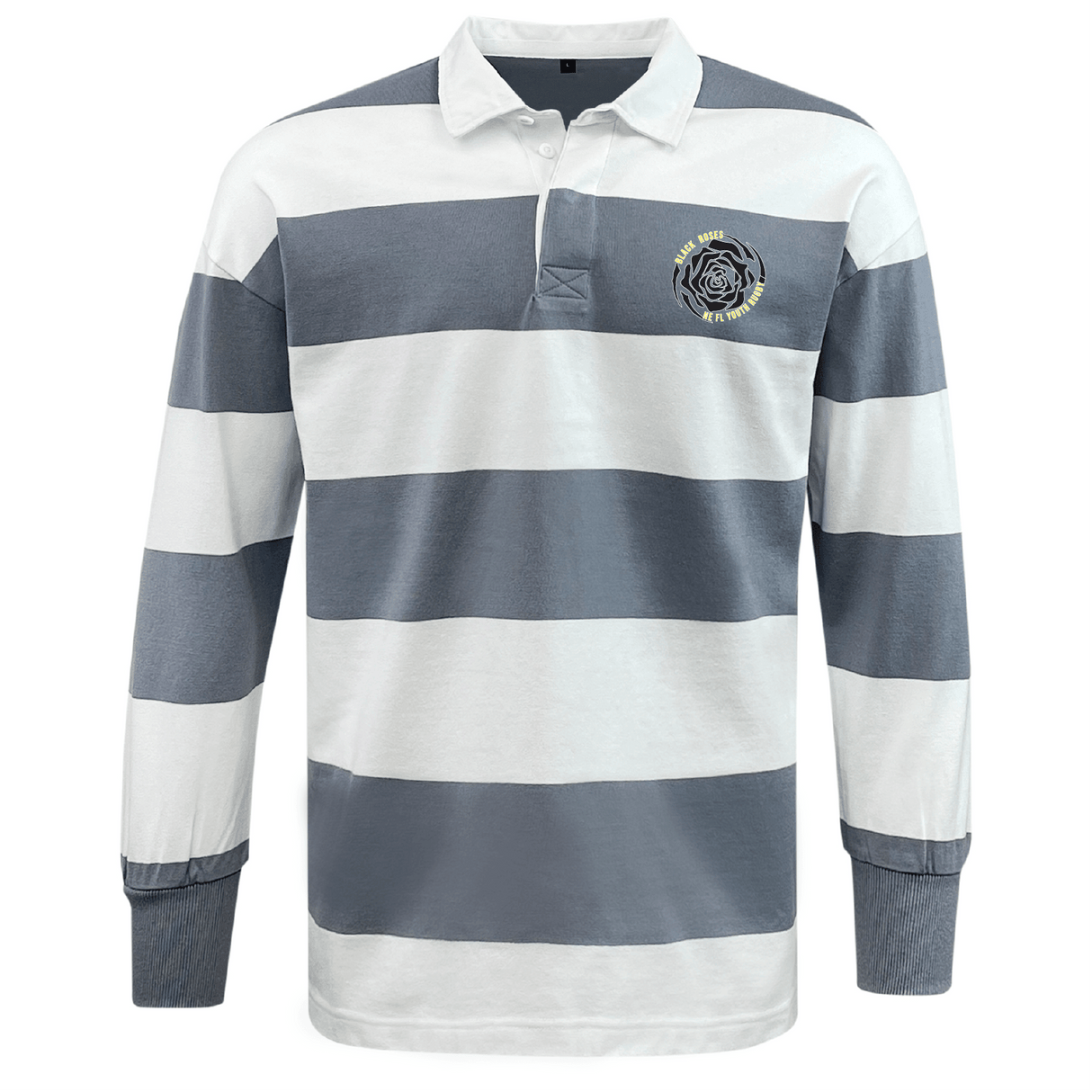 NE Florida Touch RFC Classic Long Sleeve Hooped Rugby Jersey