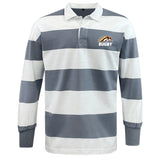 Western Michigan University Men's Rugby Classic Long Sleeve Hooped Rugby Jersey