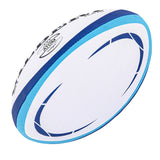 back of Gilbert Blue Atom Match Rugby Ball Size 5