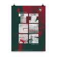 An official 'Leicester 'TIGERS Silhouette' Poster' featuring the Leicester Tigers by PF LIC.