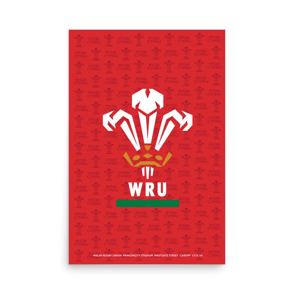 Wales Rugby WRU 'Logo' Poster | World Rugby Shop