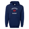 A Nations of Rugby France Rugby 60/40 Pullover Hoodie by WRS Augusta.