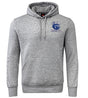 An EMB Canterbury Rugby Embroidered Canterbury Club Hoody with a blue logo on it.