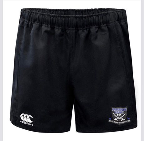 A Fort Hunt Canterbury Advantage Rugby Short with a purple logo.