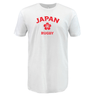 Introducing the Nations of Rugby Japan Rugby Supersoft Tee by WRS LAT, a long sleeve t-shirt made with cotton fabric. Experience ultimate comfort and style with this high-quality shirt that proudly showcases your love for Japan Rugby.