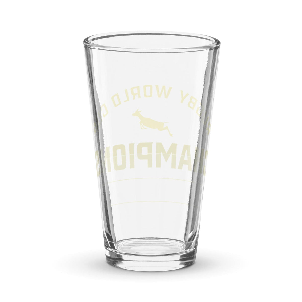 A pint glass celebrating South Africa's RWC 23 Championship victory: A South Africa RWC 23 Champions Pint Glass by PF LIC.