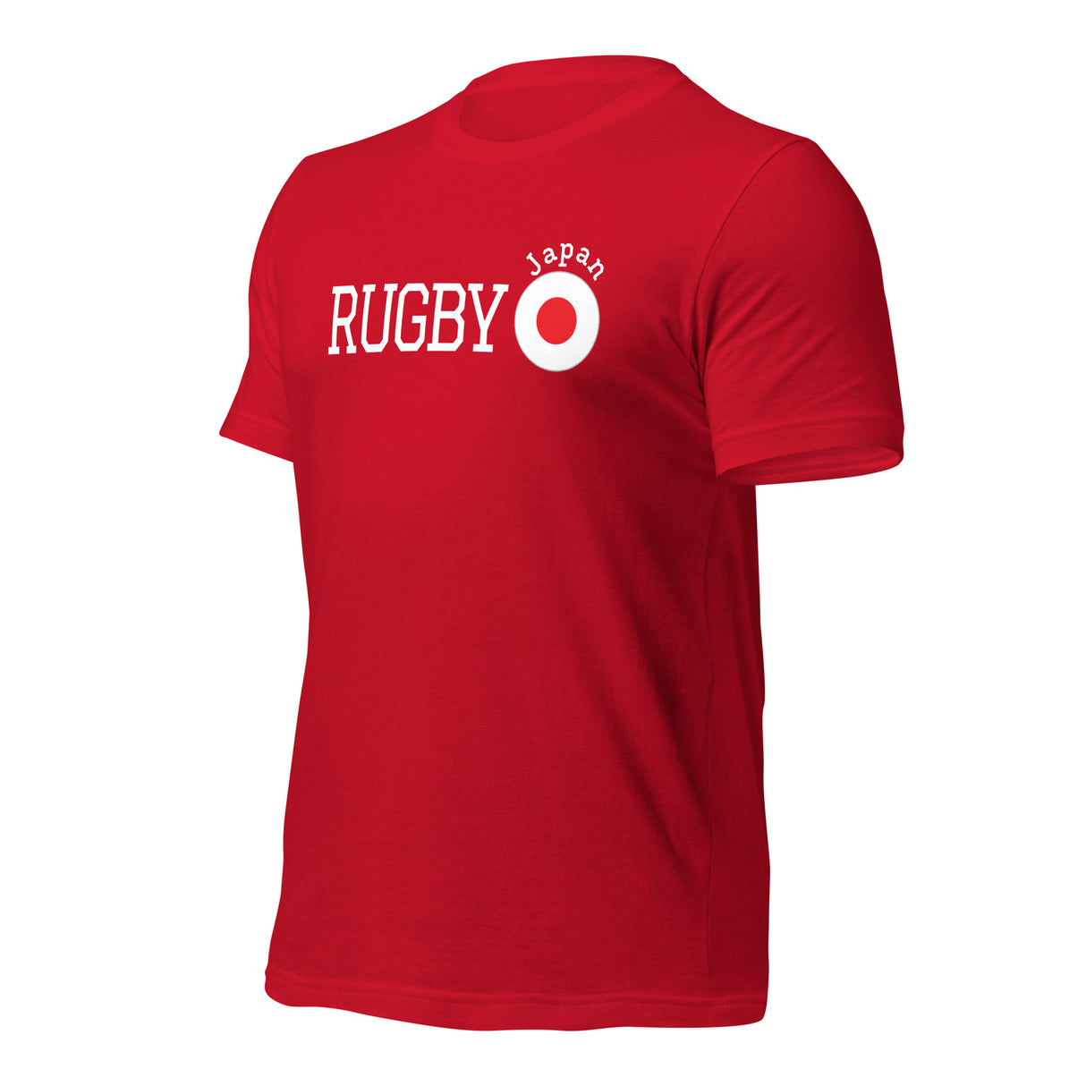 Enjoy ultimate comfort with PF LIC's Rugby Japan Cotton T-shirt, featuring bold "Rugby Japan" text and a white stylized rising sun graphic—ideal for fans who love distinct Japan Rugby designs.