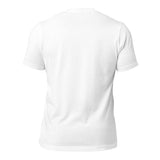 Back view of the PF LIC Finland Rugby Cotton T-Shirt, plain white, on a white background.