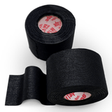 Black athletic stretch tape.