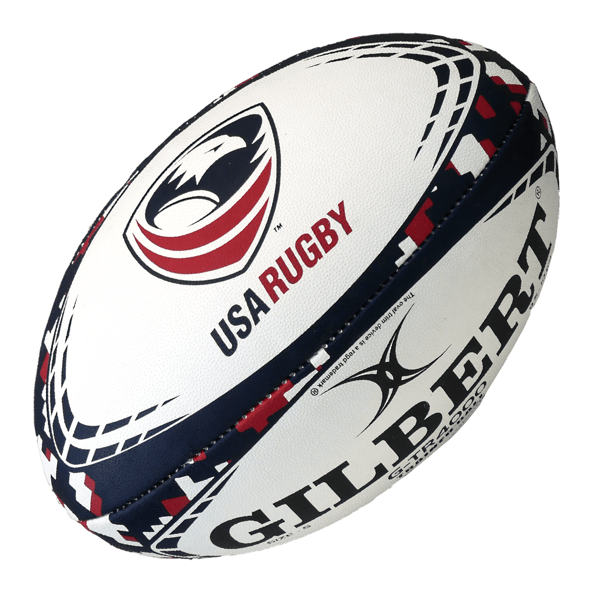 A "USA Rugby G-TR4000 Digi Camo Ball by Gilbert" with the words "Gilbert" on it.