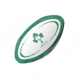 A Gilbert rugby ball with the word Ireland on it.