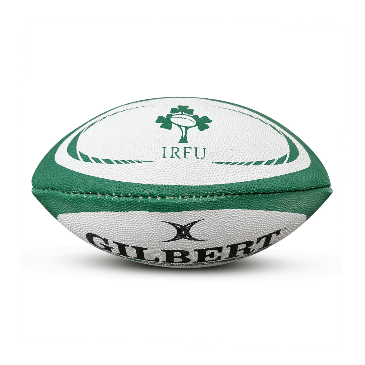 A Gilbert rugby ball with the word Ireland on it.