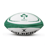 A Gilbert rugby ball with the word Ireland on it.