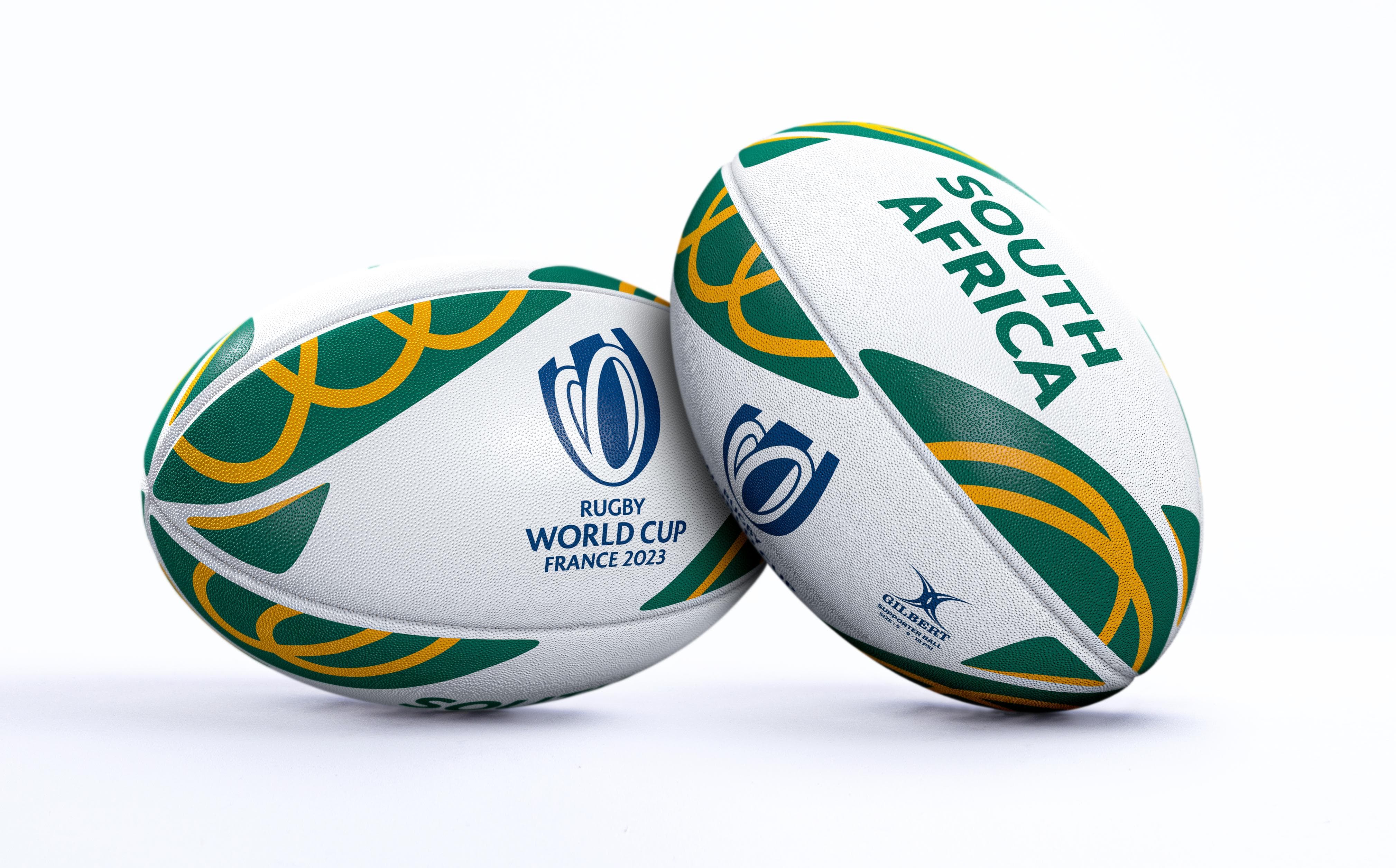 Rugby World Cup 23 South Africa Supporters Rugby Ball by Gilbert