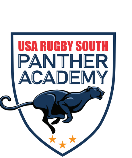 The logo for the USA Rugby South Panther Academy has been replaced with the Panther Rugby Academy crest.