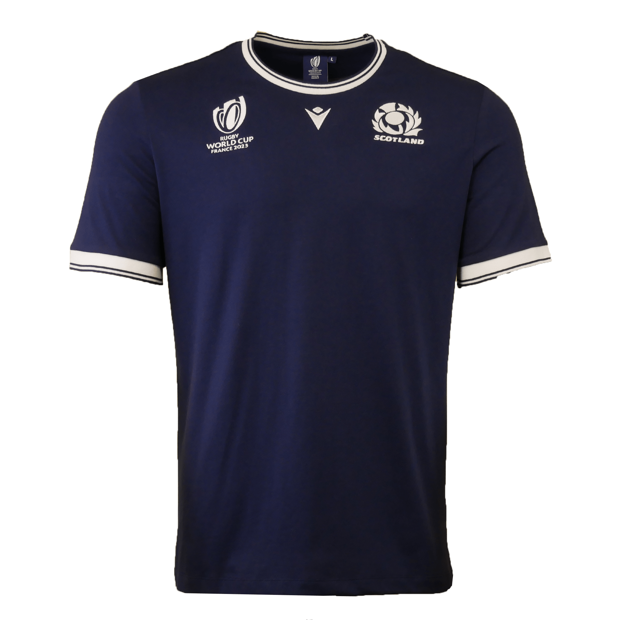 Scotland Rugby World Cup 23 Logo T-shirt by Macron | World Rugby Shop