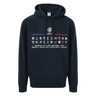 A Rugby World Cup 23 '20 Unions Stacked' Hoodie by Sportfolio with a red, white and blue logo on it.