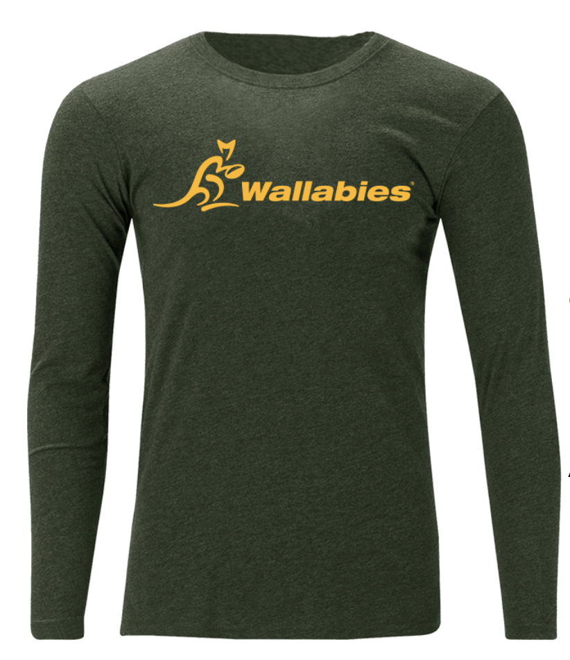 Wallabies Green Long Sleeve T Shirt