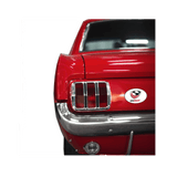 a red World Rugby Shop truck with a chrome USA Rugby Sticker Sheet - 19 Stickers grille.