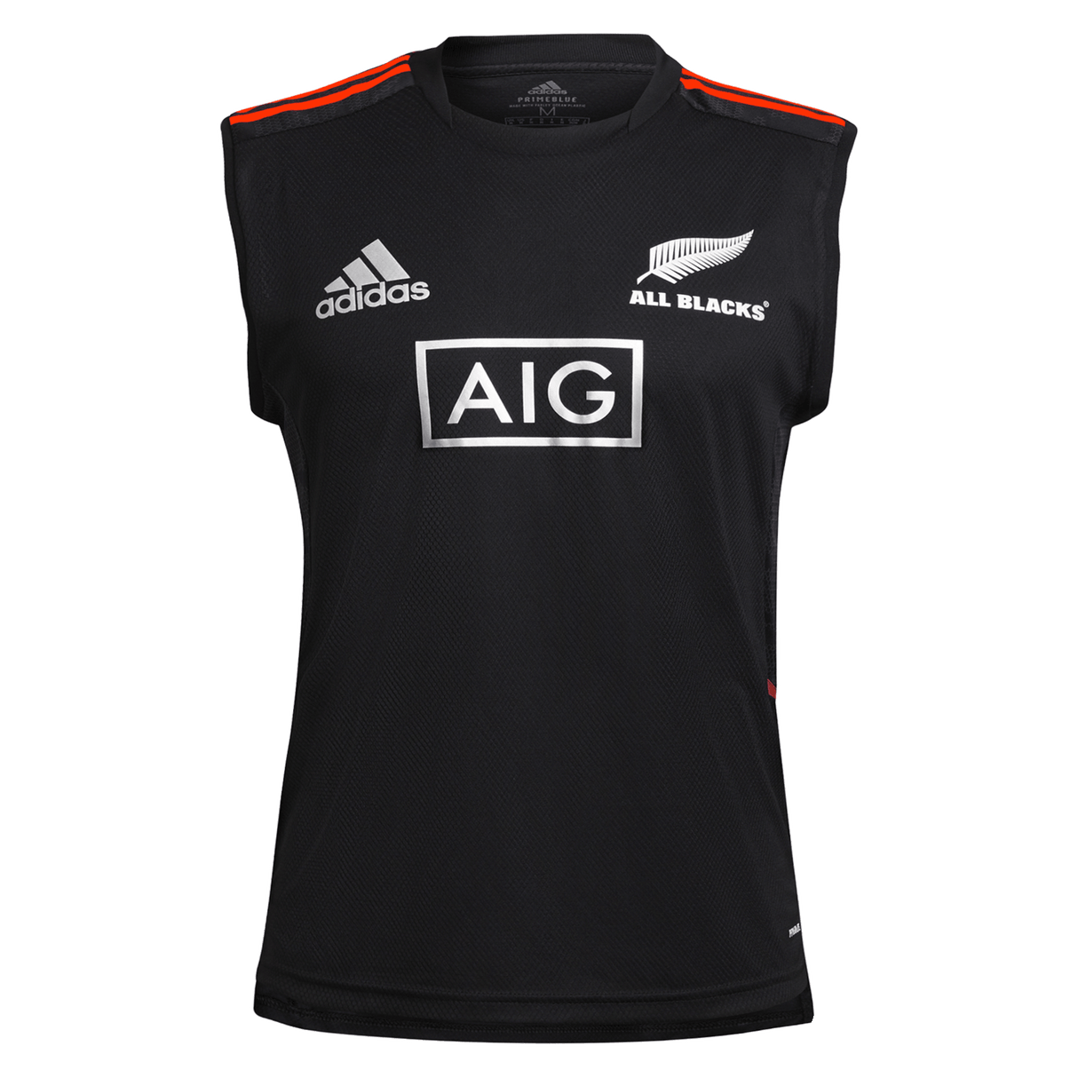 Adidas All Blacks Rugby Black Singlet sleeveless shirt great for Spring & Summer training