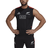 rugby player in All Blacks Rugby Black Singlet from adidas