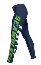 A pair of Seattle Seawolves leggings.